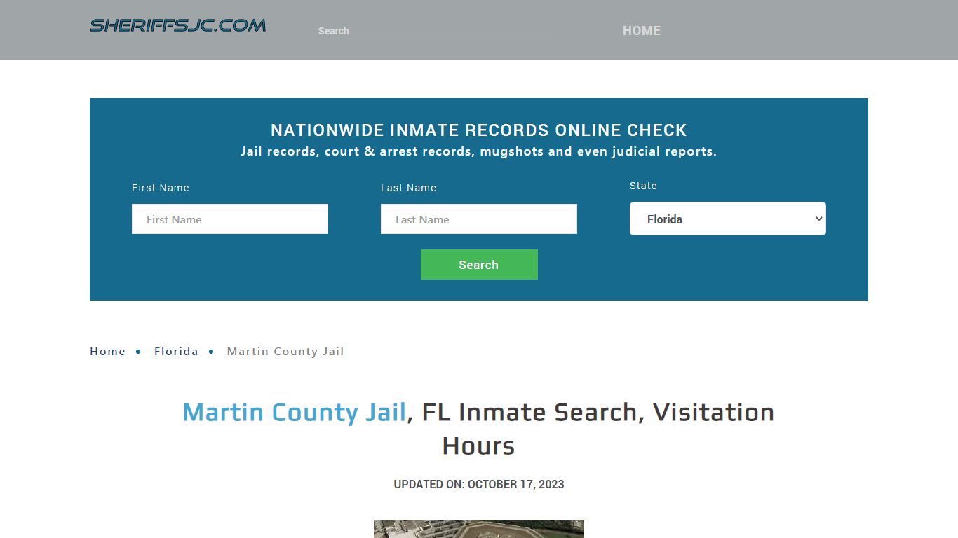 Martin County Jail, FL Inmate Search, Visitation Hours - sheriffsjc.com